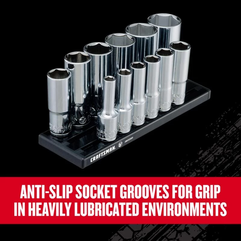 Cheap 🤩 Craftsman V-Series 3/8 in. drive SAE 6 Point Deep Socket Set 12 pc 👏 7 Cheap 🤩 Craftsman V-Series 3/8 in. drive SAE 6 Point Deep Socket Set 12 pc 👏 - Image 5