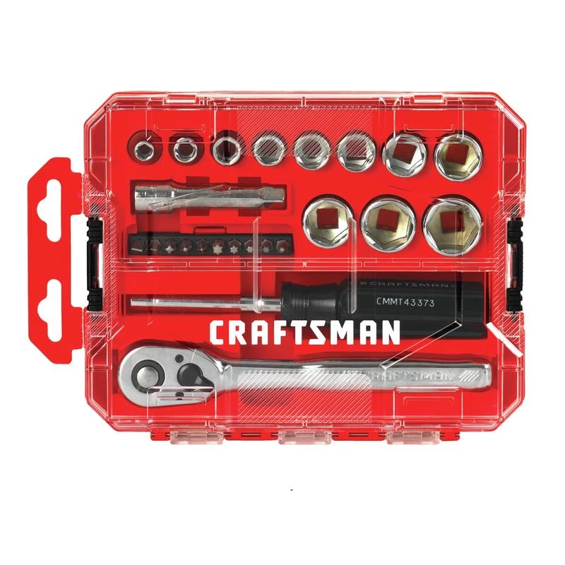 Brand new 🛒 Craftsman 3/8 in. drive SAE 6 Point Nano Mechanic's Tool Set 24 pc 🔔 4 Brand new 🛒 Craftsman 3/8 in. drive SAE 6 Point Nano Mechanic's Tool Set 24 pc 🔔 - Image 2