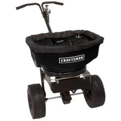 Outlet 😀 Craftsman 36 in. W Push Spreader For Ice Melt 80 lb 🎁