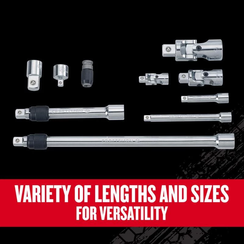 Promo ๐ Craftsman V-Series 1/4, 3/8 and 1/2 in. drive S Socket Accessory Set 10 pc ๐ 7 Promo ๐ Craftsman V-Series 1/4, 3/8 and 1/2 in. drive S Socket Accessory Set 10 pc ๐ - Image 5