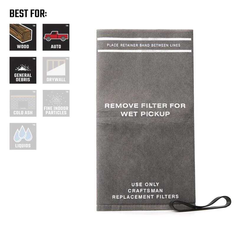 Best Pirce ✔️ Craftsman 1 in. L X 6 in. W Wet/Dry Vac Filter 3 pc ❤️ 5 Best Pirce ✔️ Craftsman 1 in. L X 6 in. W Wet/Dry Vac Filter 3 pc ❤️ - Image 3