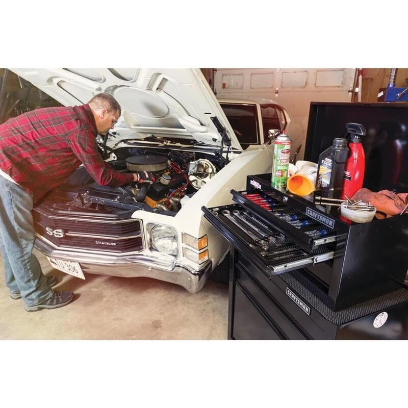 Hot Sale 🧨 Craftsman 26.5 in. 5 drawer Metal Ball-Bearing Tool Center 45.5 in. H X 14 in. D ✨ 8 Hot Sale 🧨 Craftsman 26.5 in. 5 drawer Metal Ball-Bearing Tool Center 45.5 in. H X 14 in. D ✨ - Image 6