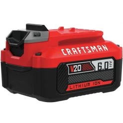 Best Sale ⌛ Craftsman V20 20 V 6 Ah Lithium-Ion High Capacity Battery 1 pc ✔️