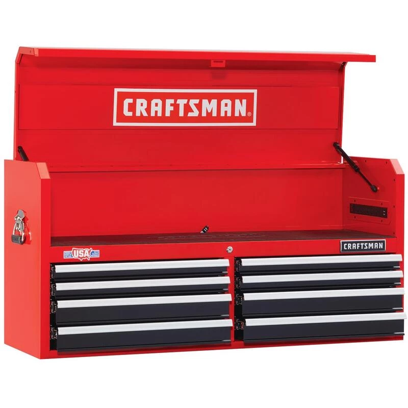 Top 10 🛒 Craftsman 52 in. 8 drawer Steel Top Tool Chest 24.5 in. H X 16 in. D 🛒 3 Top 10 🛒 Craftsman 52 in. 8 drawer Steel Top Tool Chest 24.5 in. H X 16 in. D 🛒