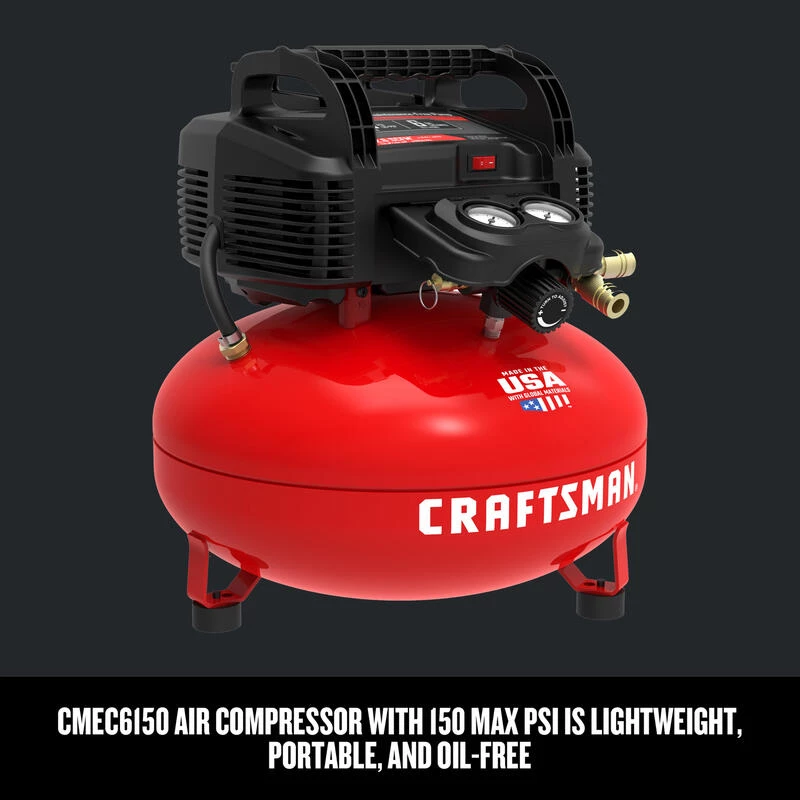 Top 10 ❤️ Craftsman 6 gal Pancake Portable Brad Nailer and Air Compressor Combo Kit 150 psi 0.8 HP 🎉 6 Top 10 ❤️ Craftsman 6 gal Pancake Portable Brad Nailer and Air Compressor Combo Kit 150 psi 0.8 HP 🎉 - Image 4