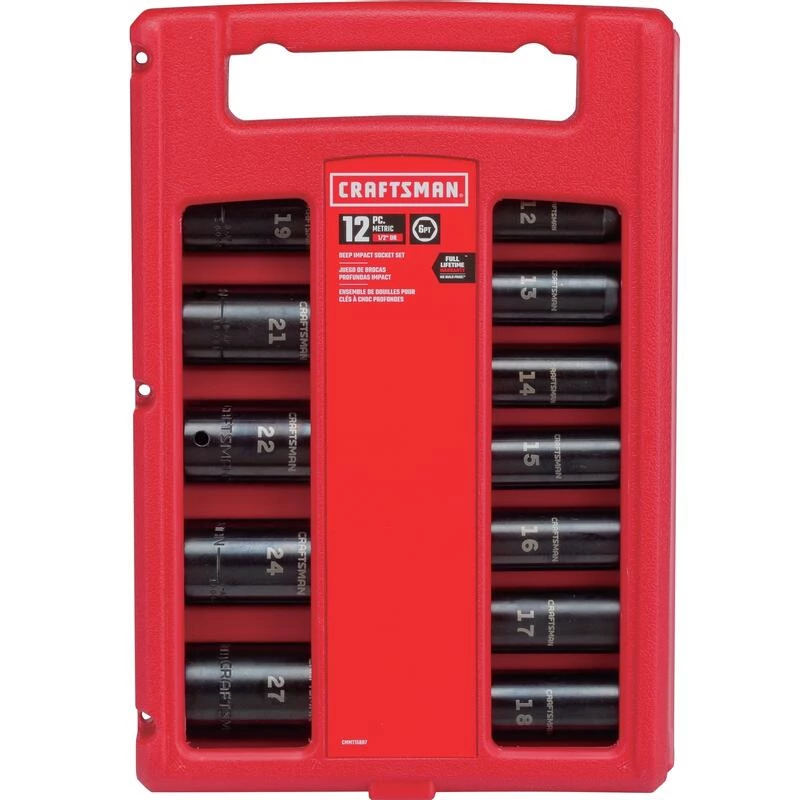 Best Sale ๐ Craftsman 27 mm X 1/2 in. drive Metric 6 Point Deep Deep Impact Socket 12 pc ๐งจ 5 Best Sale ๐ Craftsman 27 mm X 1/2 in. drive Metric 6 Point Deep Deep Impact Socket 12 pc ๐งจ - Image 3