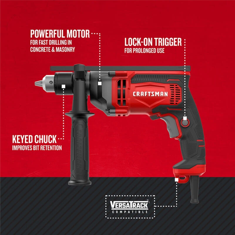 Promo โจ Craftsman 1/2 in. Corded Hammer Drill ๐ 4 Promo โจ Craftsman 1/2 in. Corded Hammer Drill ๐ - Image 2