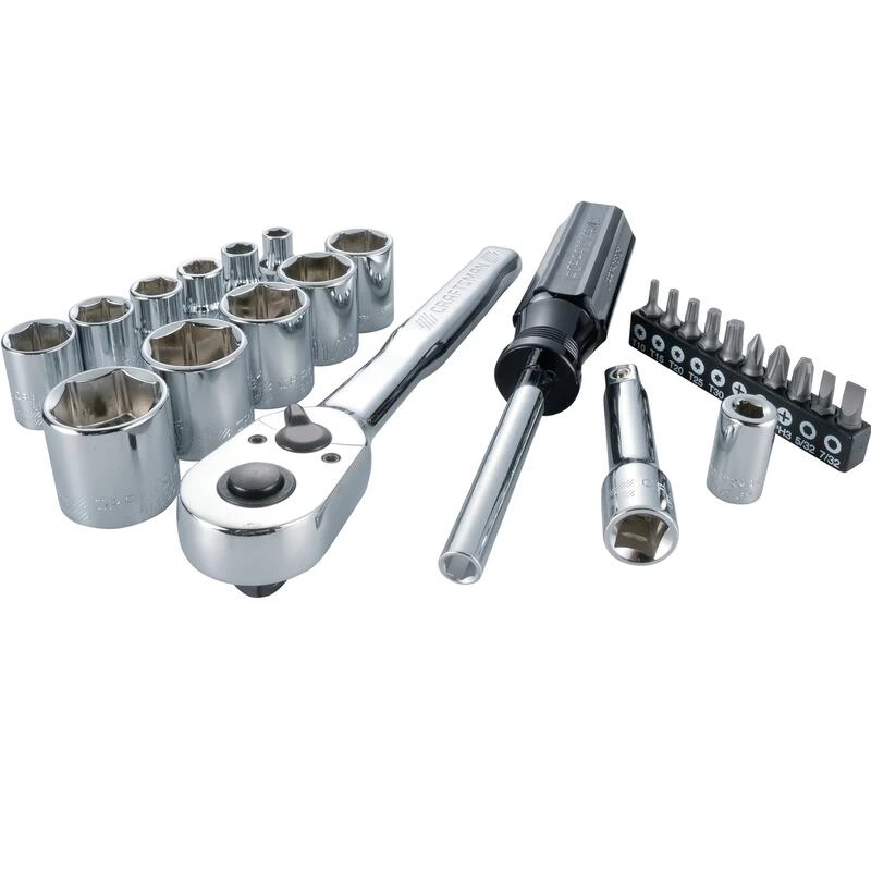 Brand new 🛒 Craftsman 3/8 in. drive SAE 6 Point Nano Mechanic's Tool Set 24 pc 🔔 3 Brand new 🛒 Craftsman 3/8 in. drive SAE 6 Point Nano Mechanic's Tool Set 24 pc 🔔