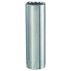 Buy ⭐ Craftsman 11/16 in. X 1/2 in. drive SAE 12 Point Deep Deep Socket 1 pc 👏