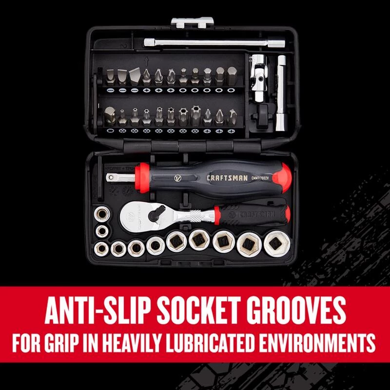 Coupon π Craftsman V-Series 1/4 in. drive SAE 6 Point Socket and Tool Set 38 pc βοΈ 5 Coupon π Craftsman V-Series 1/4 in. drive SAE 6 Point Socket and Tool Set 38 pc βοΈ - Image 3