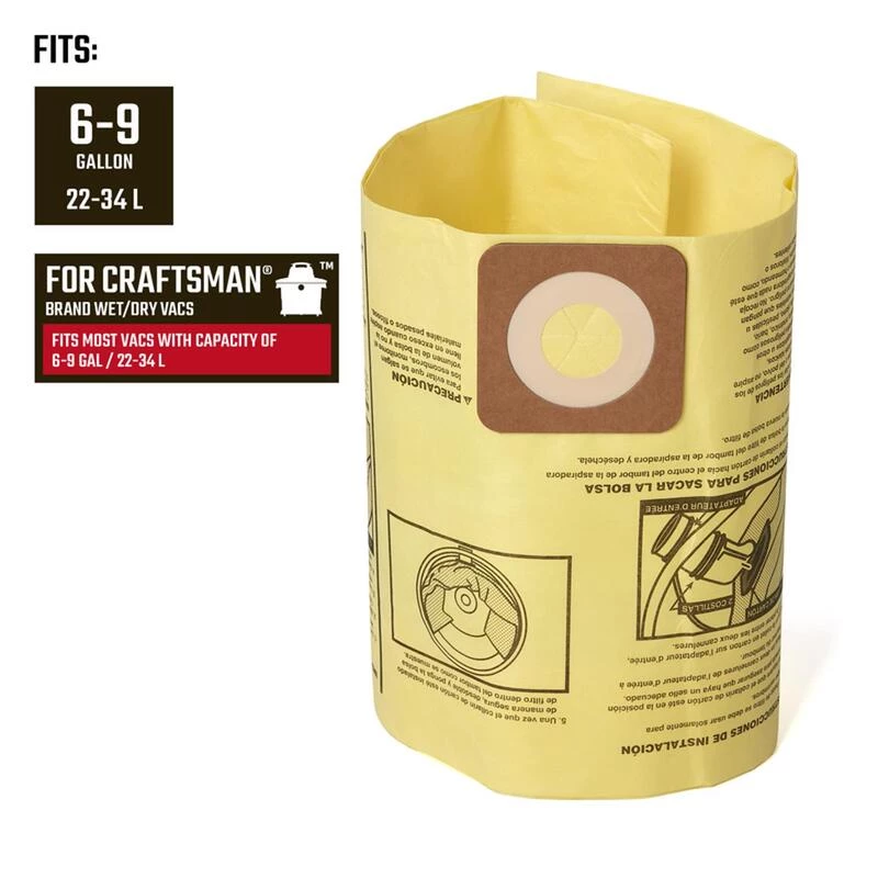 Deals ๐ Craftsman 2 in. L X 10 in. W Wet/Dry Vac Filter Bag 2 pc โ 4 Deals ๐ Craftsman 2 in. L X 10 in. W Wet/Dry Vac Filter Bag 2 pc โ - Image 2