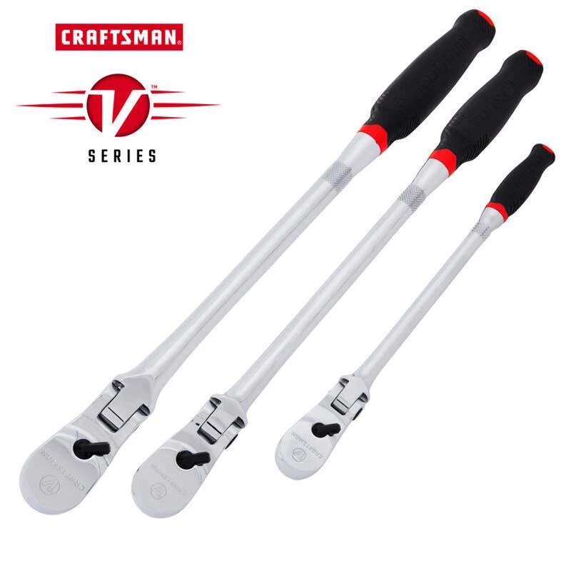 Top 10 ๐ Craftsman V-Series 1/2, 1/4 and 3/8 in. drive Comfort Grip Long Flex Head Ratchet Set โจ 4 Top 10 ๐ Craftsman V-Series 1/2, 1/4 and 3/8 in. drive Comfort Grip Long Flex Head Ratchet Set โจ - Image 2