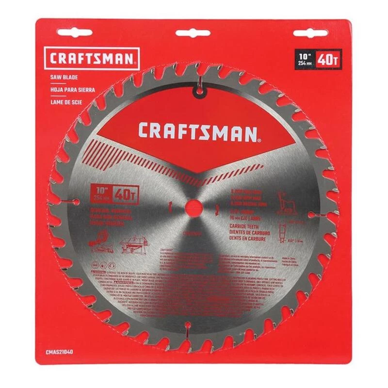 Best deal ๐งจ Craftsman 10 in. D X 5/8 in. Carbide Circular Saw Blade 40 teeth 1 pk โ 4 Best deal ๐งจ Craftsman 10 in. D X 5/8 in. Carbide Circular Saw Blade 40 teeth 1 pk โ - Image 2