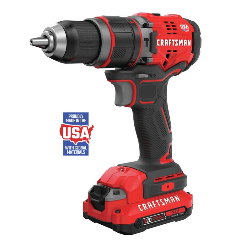Outlet ✔️ Craftsman 20 V 1/2 in. Brushless Cordless Hammer Drill Kit (Battery & Charger) 🛒 3 Outlet ✔️ Craftsman 20 V 1/2 in. Brushless Cordless Hammer Drill Kit (Battery & Charger) 🛒