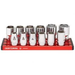 Coupon 👏 Craftsman V-Series 3/8 in. drive Metric 6 Point Socket Set 12 pc ❤️