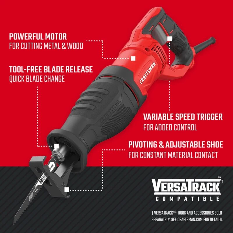 Cheap 🎁 Craftsman 7.5 amps Corded Brushed Reciprocating Saw 💯 4 Cheap 🎁 Craftsman 7.5 amps Corded Brushed Reciprocating Saw 💯 - Image 2