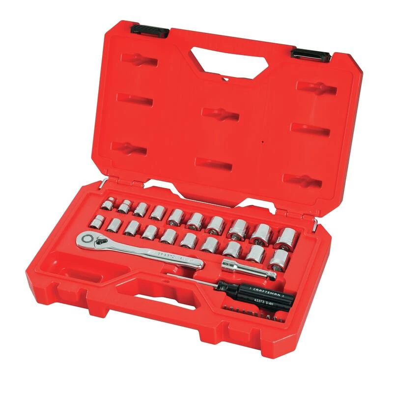 Discount โจ Craftsman 3/8 in. drive Metric and SAE 6 Point Mechanic's Tool Set 33 pc ๐ฏ 4 Discount โจ Craftsman 3/8 in. drive Metric and SAE 6 Point Mechanic's Tool Set 33 pc ๐ฏ - Image 2
