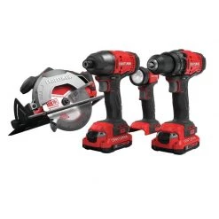 Budget 🎁 Craftsman Max 20 V Cordless Brushed 4 Tool Combo Kit 🔥