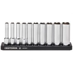 Brand new 😍 Craftsman V-Series 1/4 in. drive SAE 6 Point Deep Socket Set 10 pc ❤️