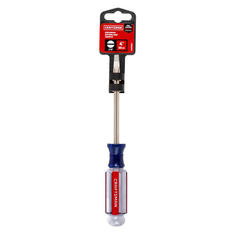 Best Sale 🧨 Craftsman 3/16 in. X 4 in. L Slotted Screwdriver 1 pc ❤️ 5 Best Sale 🧨 Craftsman 3/16 in. X 4 in. L Slotted Screwdriver 1 pc ❤️ - Image 3