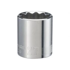 Outlet ๐ Craftsman 27 mm X 1/2 in. drive Metric 12 Point Standard Shallow Socket 1 pc ๐