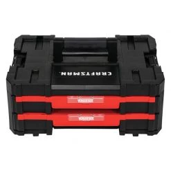 Best Sale ❤️ Craftsman Versastack 17 in. 2-Drawer Tool Box 488 cu in Black/Red ✨