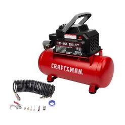 Promo ๐ Craftsman 2 gal Horizontal Portable Air Compressor 125 psi 0.33 HP ๐งจ