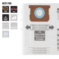 New 🎁 Craftsman 1 in. L X 10 in. W Wet/Dry Vac Filter Bag 5-8 gal 3 pc 🛒 -Craftsman Sales 2022 8290133a be12 4024 990f 7f5aa5b0fd26