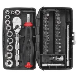 Coupon 🛒 Craftsman V-Series 1/4 in. drive SAE 6 Point Socket and Tool Set 38 pc ✔️