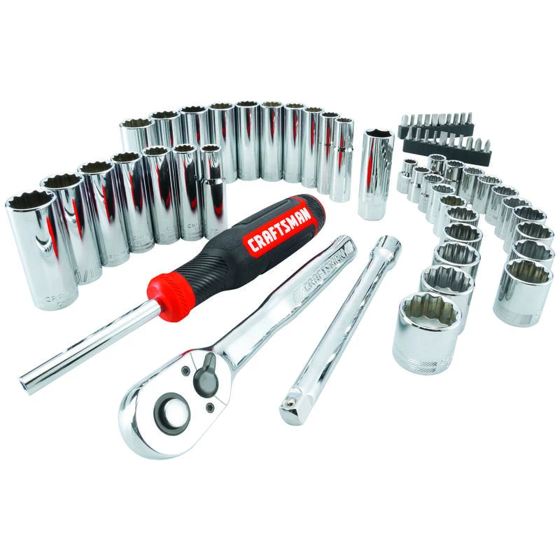 Outlet 🎁 Craftsman 3/8 in. drive Metric and SAE 12 Point Mechanic's Tool Set 61 pc 🎉 3 Outlet 🎁 Craftsman 3/8 in. drive Metric and SAE 12 Point Mechanic's Tool Set 61 pc 🎉