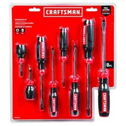 Promo ๐ Craftsman 8 pc Phillips/Slotted Multi-Bit Screwdriver Set 8 in. ๐