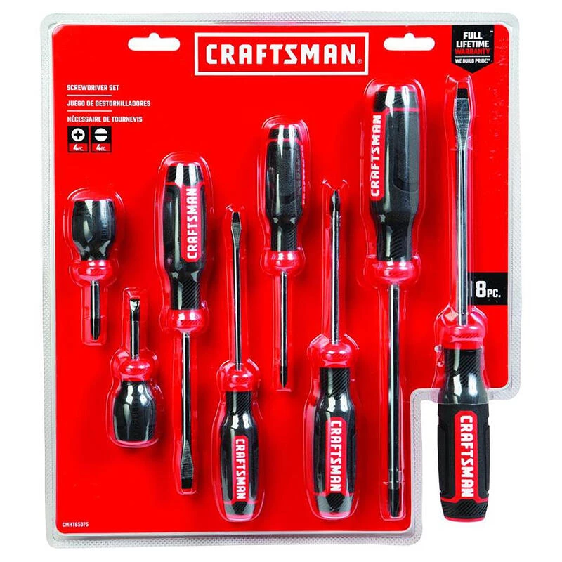 Promo ๐ Craftsman 8 pc Phillips/Slotted Multi-Bit Screwdriver Set 8 in. ๐ 3 Promo ๐ Craftsman 8 pc Phillips/Slotted Multi-Bit Screwdriver Set 8 in. ๐