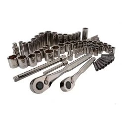Flash Sale ❤️ Craftsman 3/8 in. X 1/4 and 3/8 in. drive Metric and SAE 6 Point Mechanic's Tool Set 81 pc ❤️