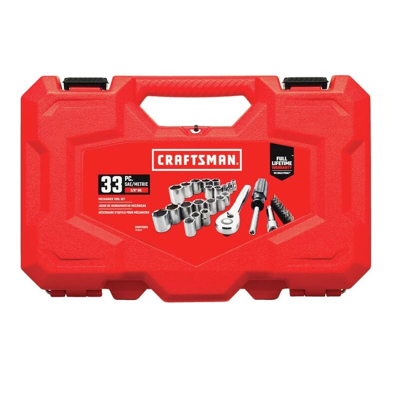 Discount โจ Craftsman 3/8 in. drive Metric and SAE 6 Point Mechanic's Tool Set 33 pc ๐ฏ 5 Discount โจ Craftsman 3/8 in. drive Metric and SAE 6 Point Mechanic's Tool Set 33 pc ๐ฏ - Image 3