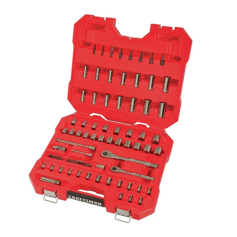Flash Sale ❤️ Craftsman 3/8 in. X 1/4 and 3/8 in. drive Metric and SAE 6 Point Mechanic's Tool Set 81 pc ❤️ 4 Flash Sale ❤️ Craftsman 3/8 in. X 1/4 and 3/8 in. drive Metric and SAE 6 Point Mechanic's Tool Set 81 pc ❤️ - Image 2