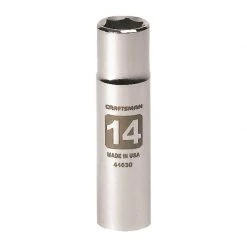Flash Sale ๐ Craftsman 14 mm X 1/2 in. drive Metric 6 Point Deep Deep Socket 1 pc ๐