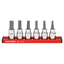 Wholesale ๐ฏ Craftsman V-Series X-Tract Technology 3/8 in. drive Metric Hex Bit Socket Set 6 pc โค๏ธ