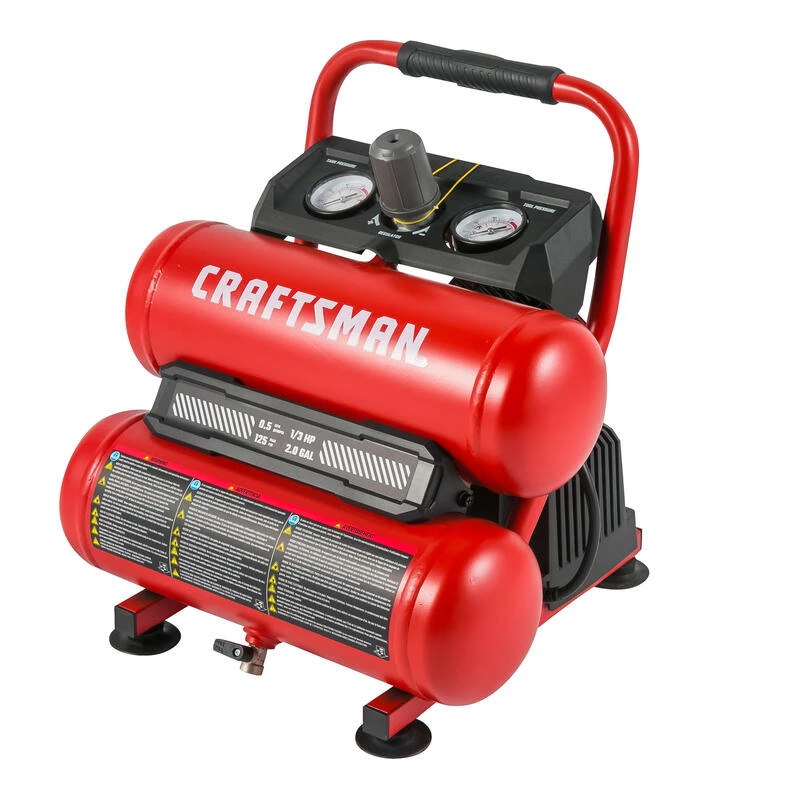 Flash Sale 😀 Craftsman 2 gal Twin Stack Portable Air Compressor 125 psi 0.3 HP 👍 4 Flash Sale 😀 Craftsman 2 gal Twin Stack Portable Air Compressor 125 psi 0.3 HP 👍 - Image 2