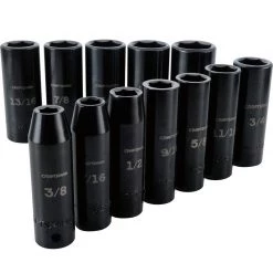 Best Sale ๐ Craftsman 1-1-16 in. X 1/2 in. drive SAE 6 Point Standard Deep Impact Socket 12 pc ๐