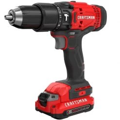 Coupon ✨ Craftsman 20 V 1/2 in. Brushed Cordless Hammer Drill Kit (Battery & Charger) 👍