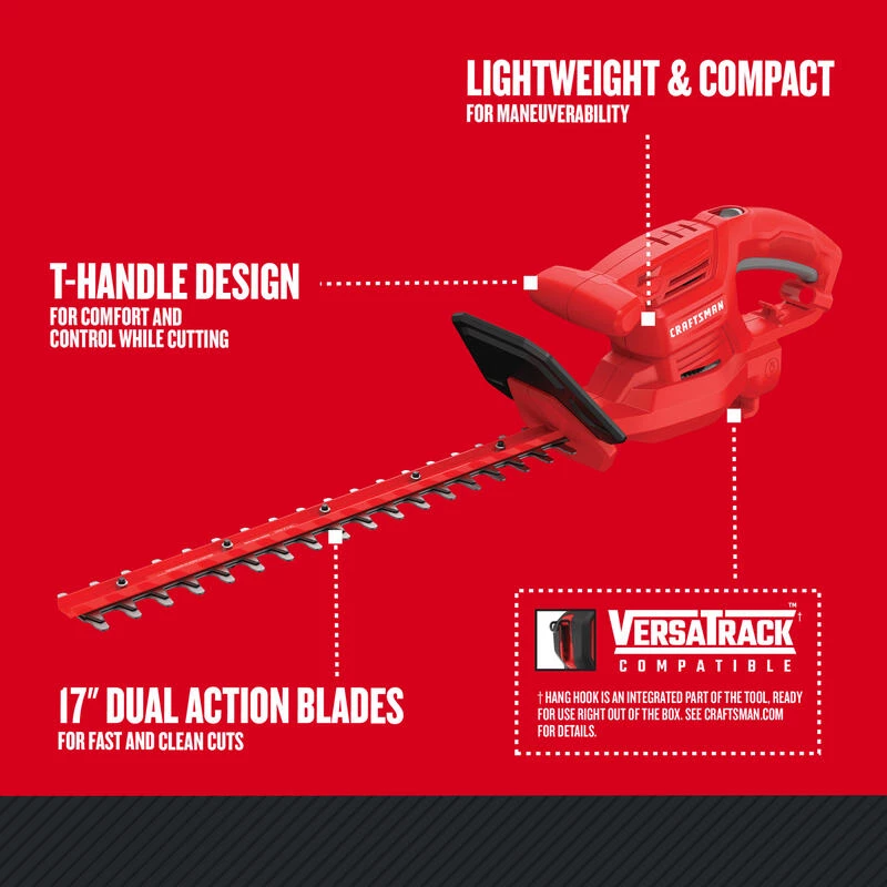 Cheapest โญ Craftsman CMEHT150 17 in. Electric Hedge Trimmer ๐ 5 Cheapest โญ Craftsman CMEHT150 17 in. Electric Hedge Trimmer ๐ - Image 3