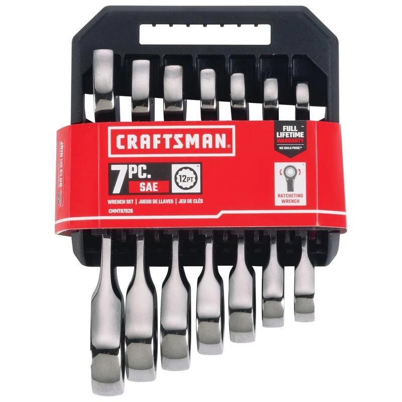 Budget ๐ฏ Craftsman SAE Stubby Ratcheting Combination Wrench Set 7 pc ๐ 5 Budget ๐ฏ Craftsman SAE Stubby Ratcheting Combination Wrench Set 7 pc ๐ - Image 3