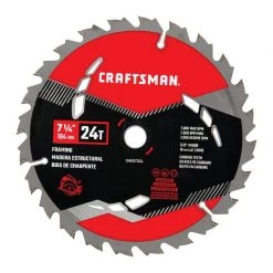 Best deal ๐ Craftsman 7-1/4 in. D X 5/8 in. High Performance Carbide Circular Saw Blade 24 teeth 1 pk ๐