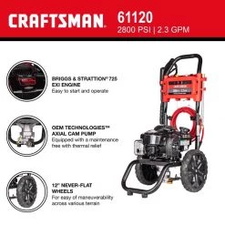 Hot Sale 🎁 Craftsman CMXGWFN061120 Briggs & Stratton 2800 psi Gas 2.3 gpm Pressure Washer 👍 -Craftsman Sales 2022 bfa64000 052d 4117 969a a1b7683d01b6
