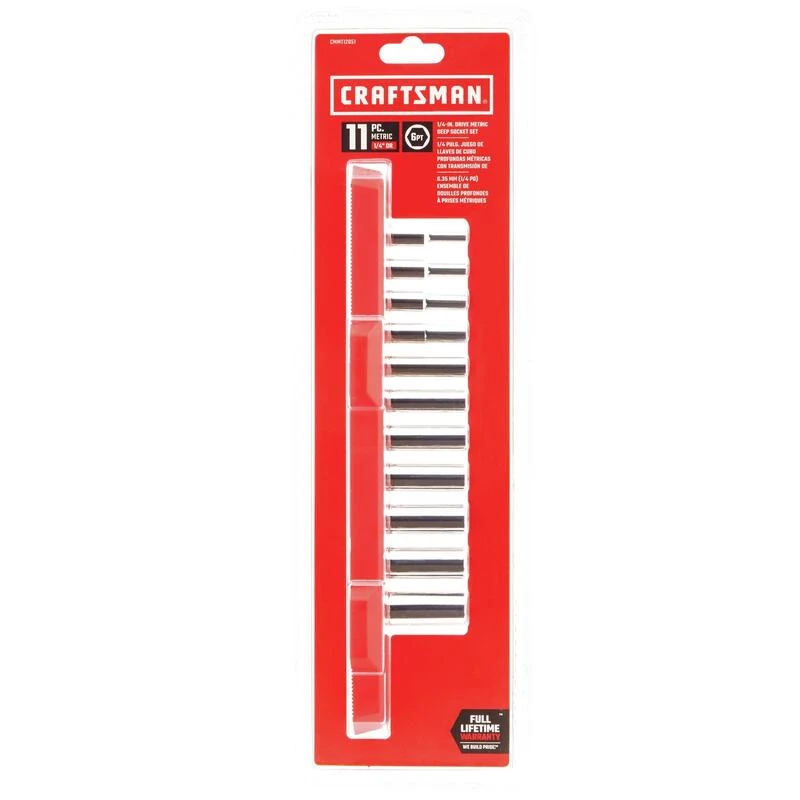 Discount 🔥 Craftsman 1/4 in. drive Metric 6 Point Deep Socket Set 11 pc 😍 4 Discount 🔥 Craftsman 1/4 in. drive Metric 6 Point Deep Socket Set 11 pc 😍 - Image 2