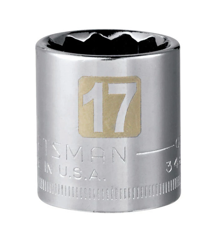 Wholesale ⭐ Craftsman 17 mm X 3/8 in. drive Metric 12 Point Standard Socket 1 pc ❤️ 3 Wholesale ⭐ Craftsman 17 mm X 3/8 in. drive Metric 12 Point Standard Socket 1 pc ❤️