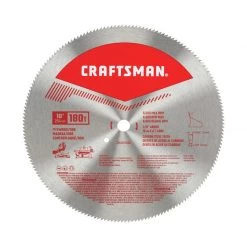 New ๐ Craftsman 10 in. D X 5/8 in. Steel Circular Saw Blade 180 teeth 1 pc โ๏ธ