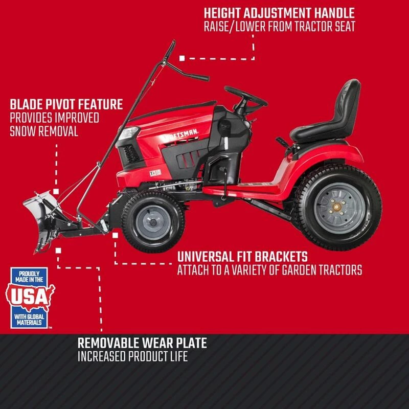 New ๐ Craftsman 14 in. W X 42 in. L Steel Snow Blade ๐งจ 7 New ๐ Craftsman 14 in. W X 42 in. L Steel Snow Blade ๐งจ - Image 5