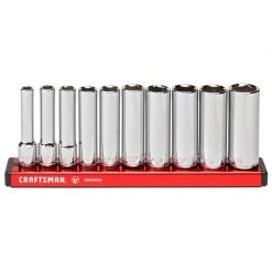 Wholesale โ๏ธ Craftsman V-Series 1/4 in. drive Metric 6 Point Deep Socket Set 10 pc ๐ฏ