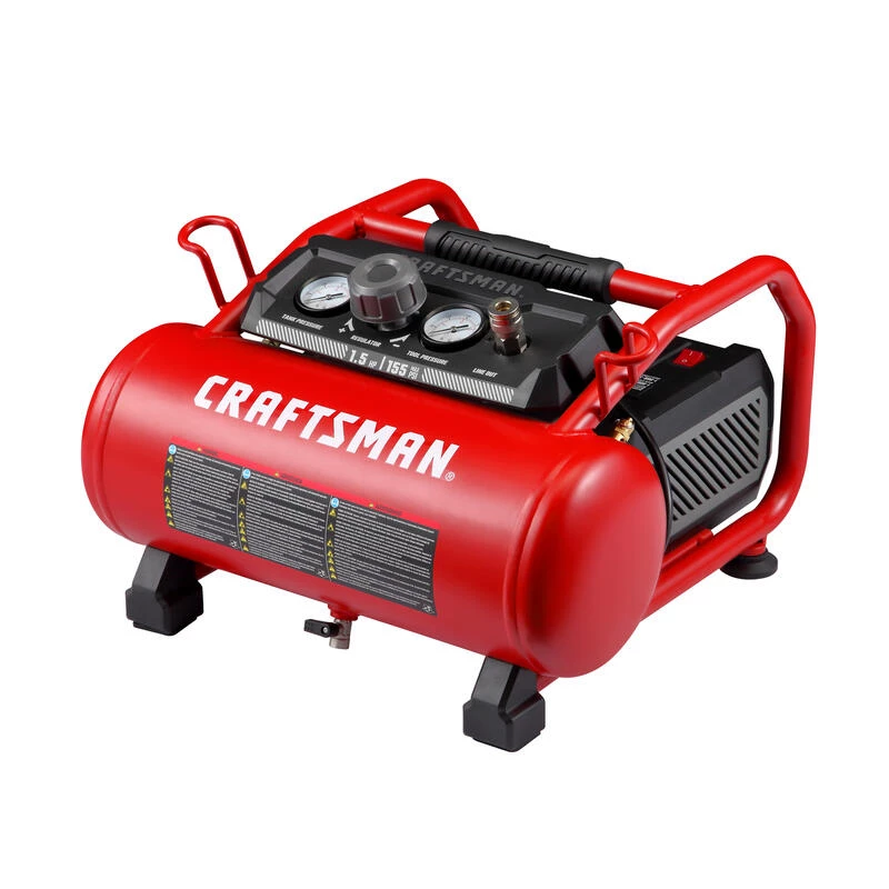 Budget ⭐ Craftsman 3 gal Horizontal Portable Air Compressor 155 psi 1.5 HP ⌛ 3 Budget ⭐ Craftsman 3 gal Horizontal Portable Air Compressor 155 psi 1.5 HP ⌛